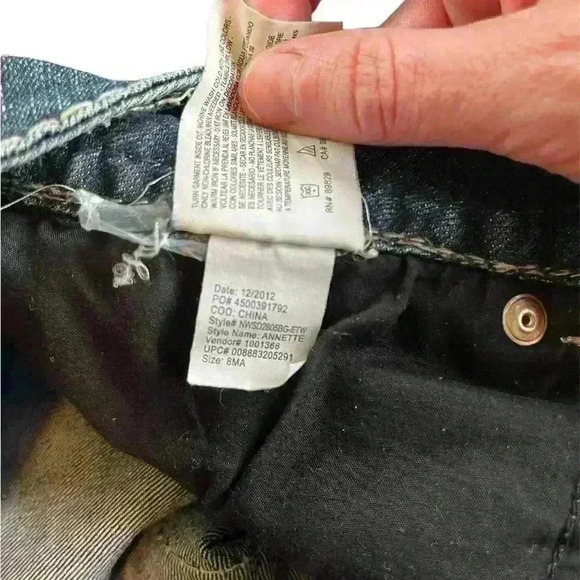 Nine West Jeans Date Night Fit Missy 8/29, EUC, Thick Stitch, Embroidered Pocket - Picture 14 of 14